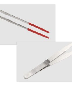 Reptile Feeding Tongs, Stainless Steel Lizard Feeding Tongs, Aquarium Straight Feeding Tweezers for Reptiles with Rubber Tip, Terrarium Feeding Tongs for Gecko, 10.63