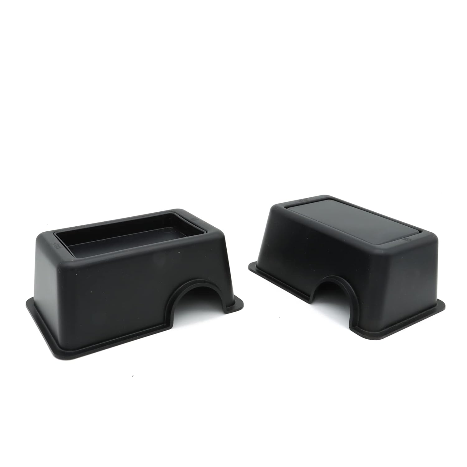 Reptile Hide Box Snake Hide Feel Secure and Safe, Gecko Hide (Black, Large 2 Pcs)