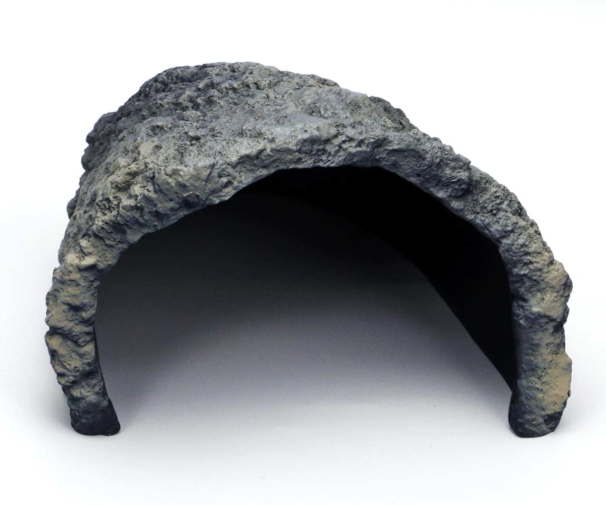 Rock Cave Habitat Hidden for Reptile and Amphibians.Terrarium & Aquarium Decor, Reptile hideout Hide Cave, Perfect for Bearded...
