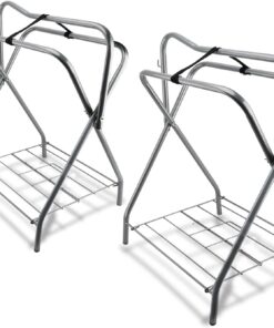 Saddle Rack Portable Folding Horse Saddle Stand for English and Western Saddles,28