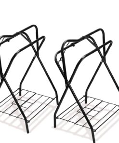 Saddle Rack Portable Folding Horse Saddle Stand for English and Western Saddles,28