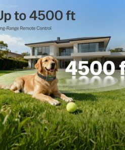 SafeShock (Latest Version) - Dog Shock Collar with Remote Control, 4500FT Range Shock Collar for Dogs & Training Collar, Waterproof, Beep & Vibration First, Rechargeable for...