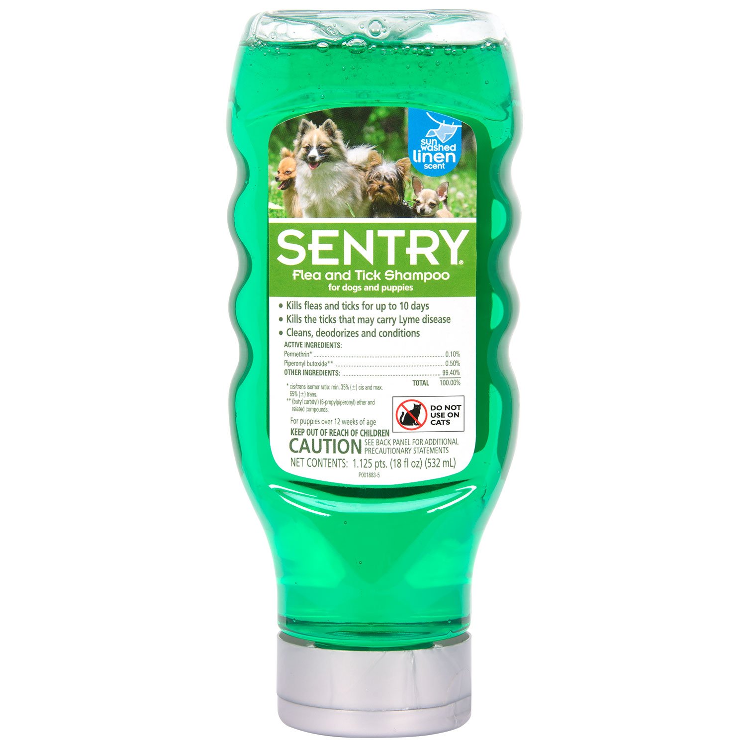 SENTRY Oatmeal Flea and Tick Shampoo for Dogs, Rid Your Dog of Fleas, Ticks, and Other Pests, Hawaii Ginger Scent, 63.5 oz