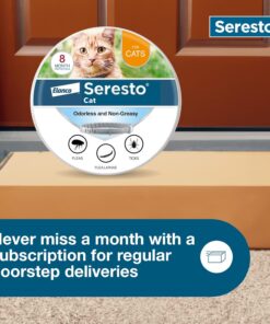 Seresto Cat Vet-Recommended Flea & Tick Treatment & Prevention Collar for Cats | 8 Months Protection