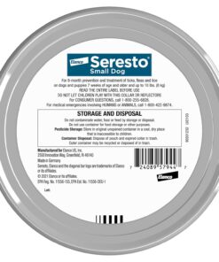 Seresto Small Dog Vet-Recommended Flea & Tick Treatment & Prevention Collar for Dogs Under 18 lbs. | 8 Months Protection
