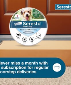 Seresto Small Dog Vet-Recommended Flea & Tick Treatment & Prevention Collar for Dogs Under 18 lbs. | 8 Months Protection