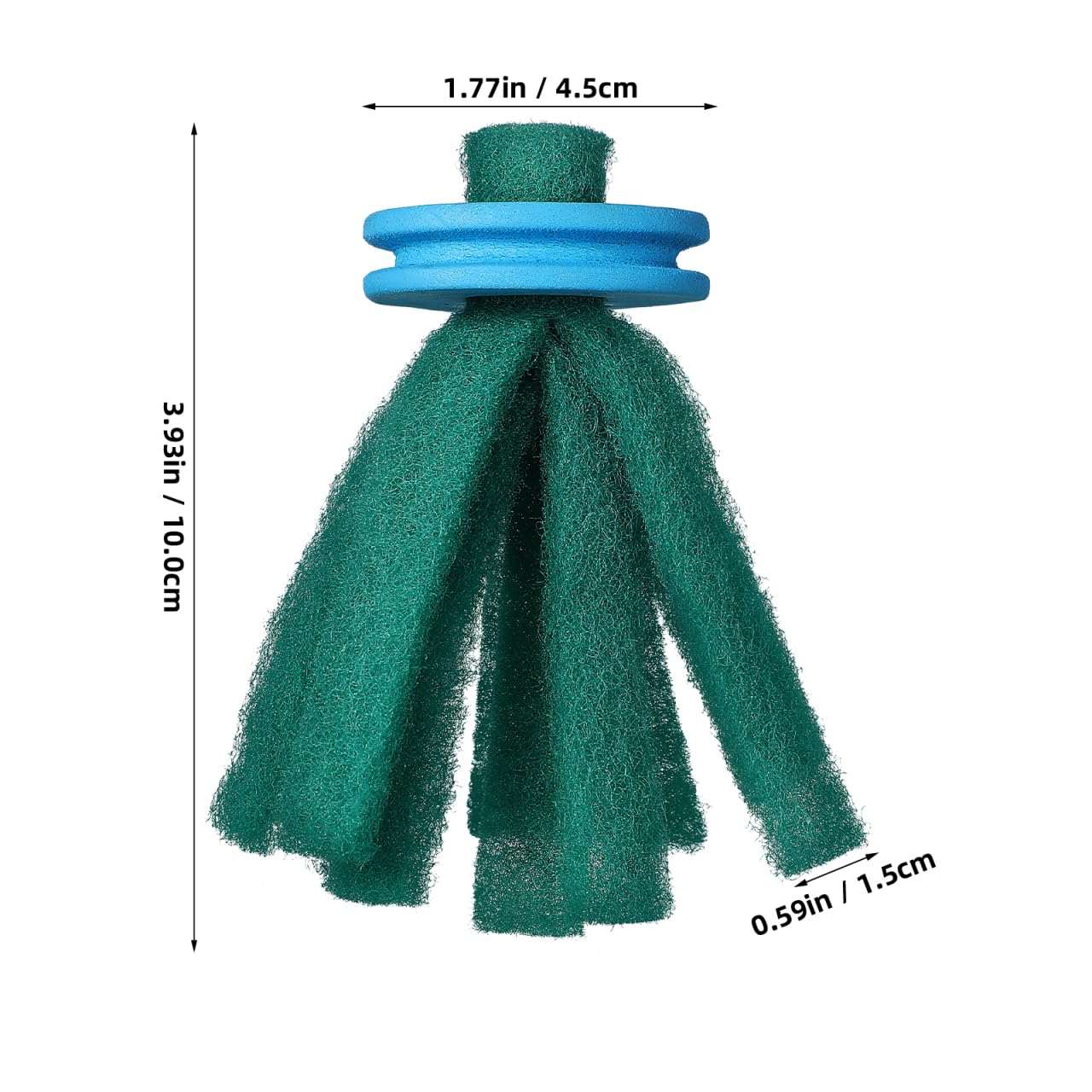 Sewroro 10pcs Fish Spawning Mops: Floating Egg Collector for Aquarium Tanks - Soft Sponge Breeding Grass for Fry Protection and Fish Farming Supplies