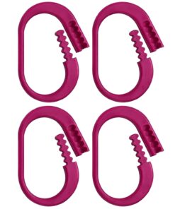 Shinylin 4 Pcs Protective Horse Blocker Tie Multi-Purpose Horse Clip Portable Versatile and Reusable Tie with Quick Release Under Heavy Pressure Design for When Secure is a...