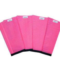 SHOOFLY Horse Leggins, Patented Loose Fitting Boots, Breathable Plastic Mesh (Pink/Large)