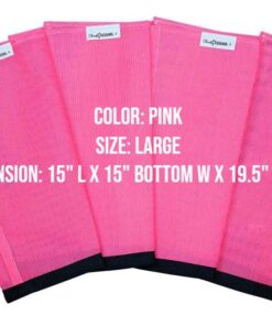 SHOOFLY Horse Leggins, Patented Loose Fitting Boots, Breathable Plastic Mesh (Pink/Large)