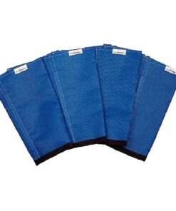 SHOOFLY Horse Leggins, Patented Loose Fitting Boots, Breathable Plastic Mesh (Blue/Large)