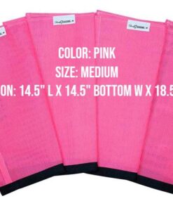SHOOFLY Horse Leggins, Patented Loose Fitting Boots, Breathable Plastic Mesh (Pink/Medium)