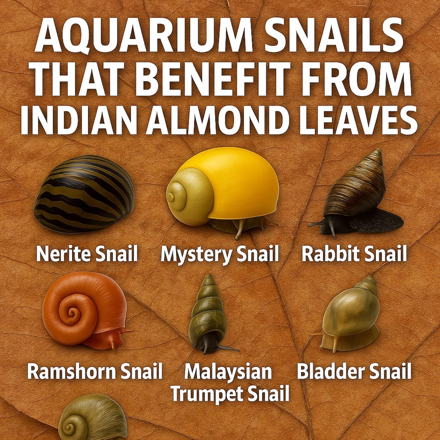 Shrimp Tank Accessories Indian Almond Leaves for Shrimps,Snails,Crayfish 10 Pack, 6” Dried Catappa Leaves for Aquariums, Betta Fish, Breeding Tanks,...