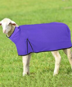 Silkfly 2 Pcs Sheep Blanket Mesh Medium Goat Blanket with Mesh Butt and Adjustable Belly Strap Fits Lambs 110-140 Lbs for Show Lambs, Offers Effective Protection from Fly Bites...