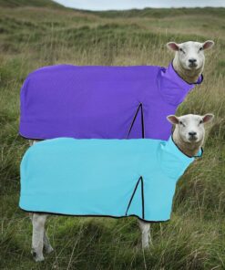 Silkfly 2 Pcs Sheep Blanket Mesh Medium Goat Blanket with Mesh Butt and Adjustable Belly Strap Fits Lambs 110-140 Lbs for Show Lambs, Offers Effective Protection from Fly Bites...