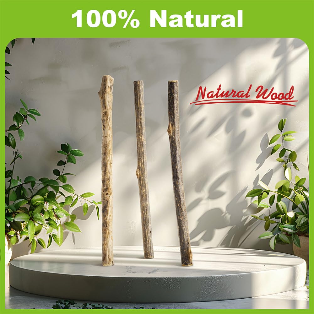 Silvervine Sticks for Cats Natural Catnip Kitten & Cat Chew Stick Toys Chew Sticks Teeth Molar Chewing Toys for Cat Kitty Gifts