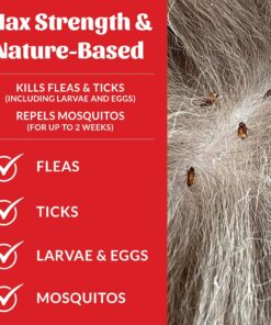 Skout's Honor Flea and Tick Shampoo for Dogs - Natural Peppermint & Cedarwood Formula, Helps to Protect from and Against Fleas, Ticks, and Mosquitos, 16 oz