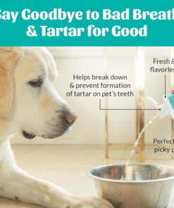 SKOUT'S HONOR Fresher Breath Water Additive, Fresh and Flavorless - VOHC Accepted for Tartar Control, Freshens Breath Fast, No Brushing Required, Great for Both Cats and Dogs,...