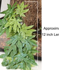 SLSON Reptile Plants Hanging Silk Terrarium Plants with Suction Cup for Bearded Dragons,Lizards,Geckos,Snake Pets and Hermit Crab Tank Habitat Decorations,Small Size,12 inches