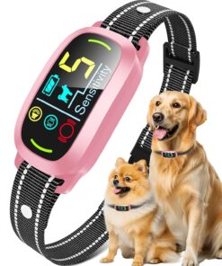 Smart AI Bark Collar for Large Medium Small Dogs, Anti Barking Device with 5 Training Modes, Exclusive Forced Bark-Stopping, Rechargeable IP67 Waterproof Bark Collar with 5...