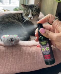 Smokey's Stash Catnip Spray 2 Ounce Bottle with Cat nip Filled Pre Roll Joints for Cats - 5 Joints per Pack