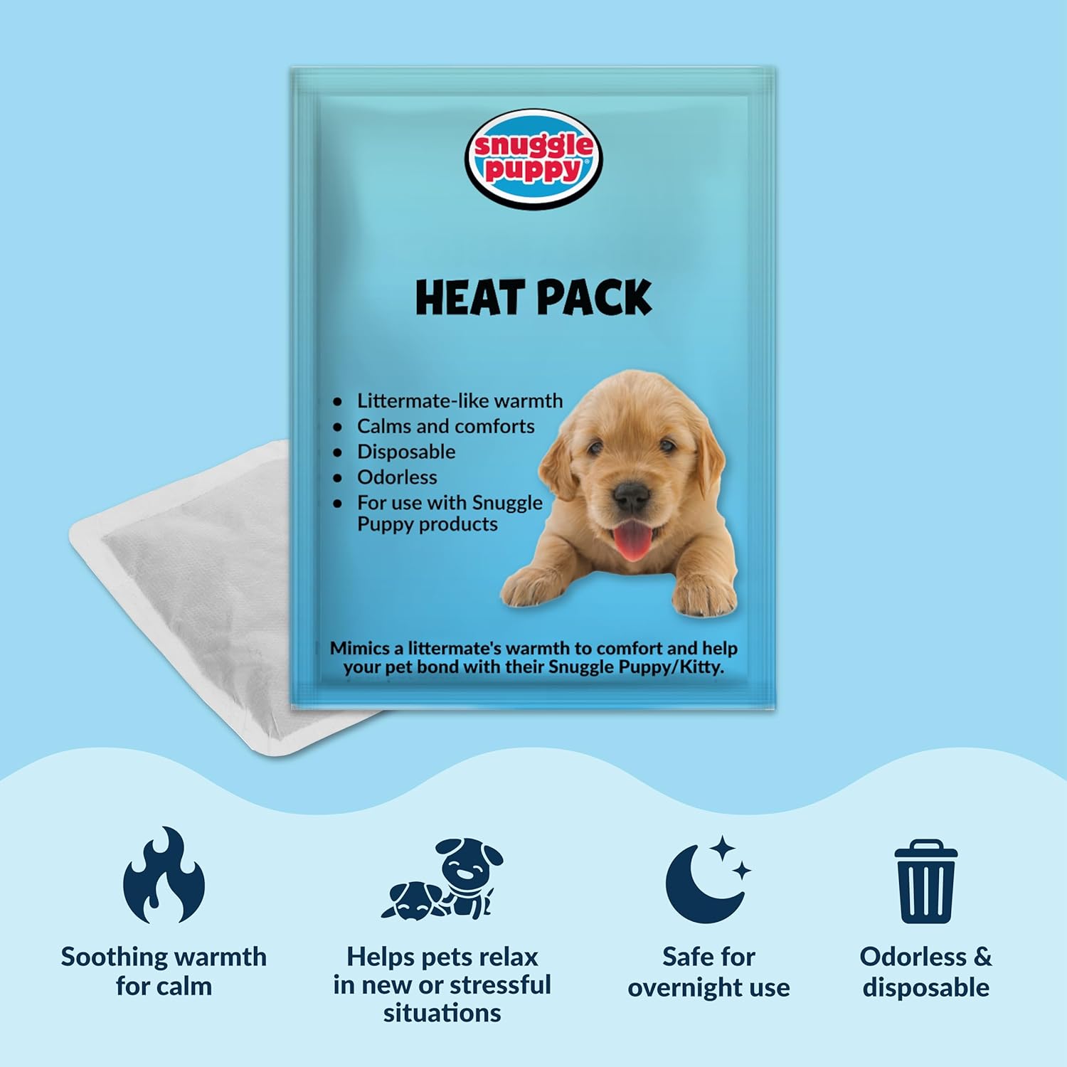 Snuggle Puppy Heartbeat Dog Toy for Puppies, Real-Feel Heartbeat, Calming Sleep Aid and Crate Training Comfort Toy with Heat Pack, Medium Breed Buddies Doodle Appearance...