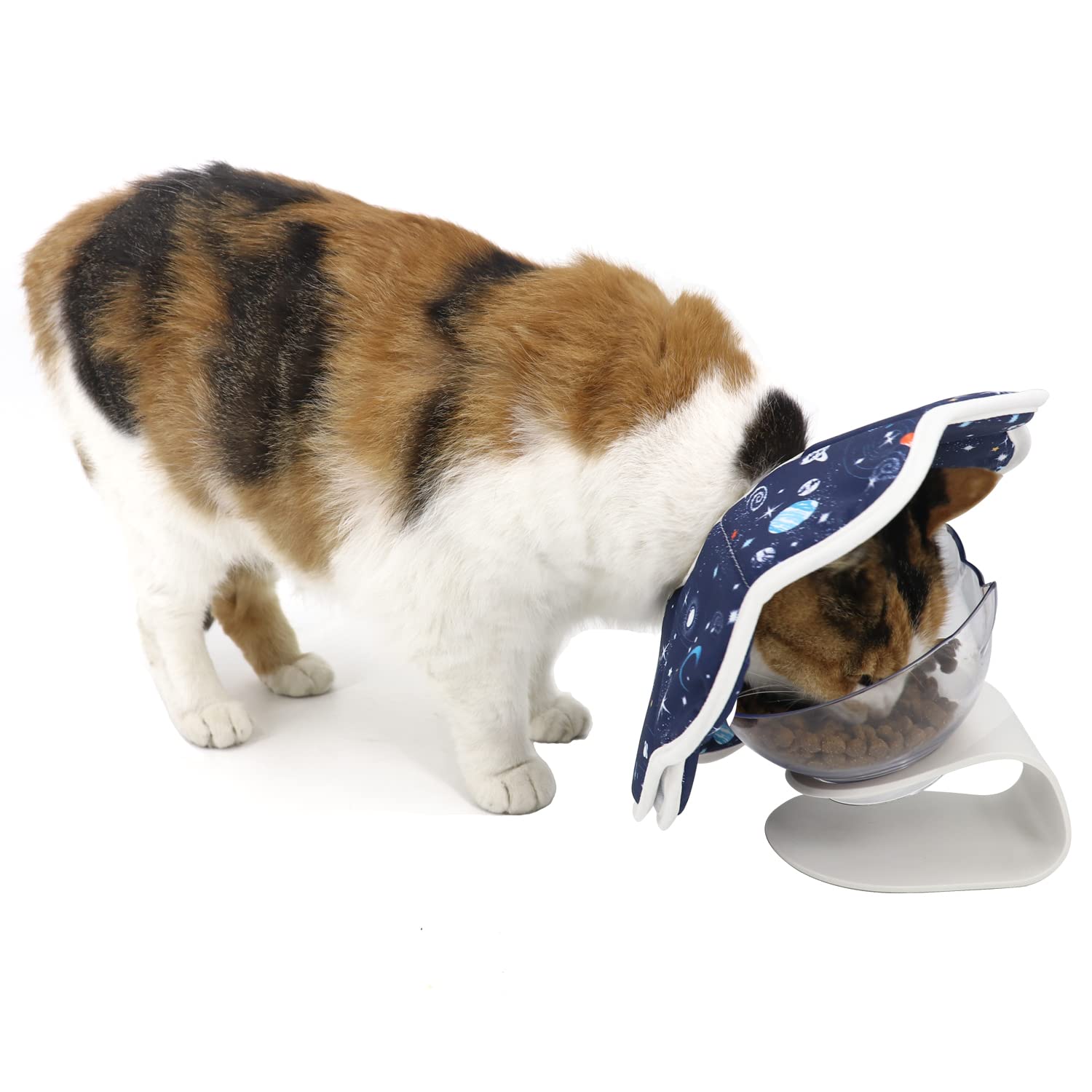Soft Cat Cone, Adjustable Recovery Collar After Surgery to Prevent Licking Wound, Protective Cat Neck Cone, Comfortable Pet Elizabethan Collar for Cats Kittens and Puppies (M)