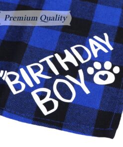 STMK Dog Birthday Decorations, Multi Sizes Dog Birthday Hat with Numbers Bandana Bow Tie It’s My Bday Mother Puppers Banner for Small Medium Dogs Pets (Blue, Small)