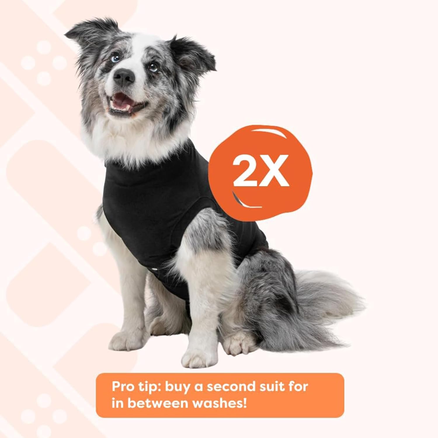 Suitical Recovery Suit for Dogs - Dog Surgery Recovery Suit with Clip-Up System - Breathable Fabric for Spay, Neuter, Skin Conditions, Incontinence - 26.4-29.9 Inches Neck to...
