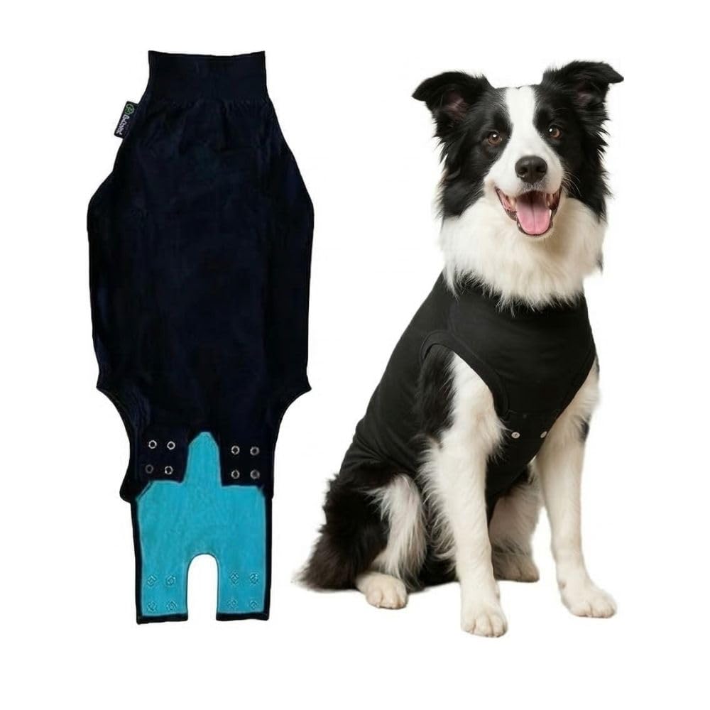 Suitical Recovery Suit for Dogs - Dog Surgery Recovery Suit with Clip-Up System - Breathable Fabric for Spay, Neuter, Skin Conditions, Incontinence - 26.4-29.9 Inches Neck to...
