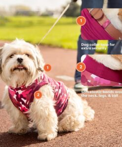 Suitical Recovery Suit for Dogs | Spay and Neutering Dog Surgery Recovery Suit for Male or Female | Soft Fabric for Skin Conditions | 3XS | Neck to Tail 8.7”- 13.8” | Pink...