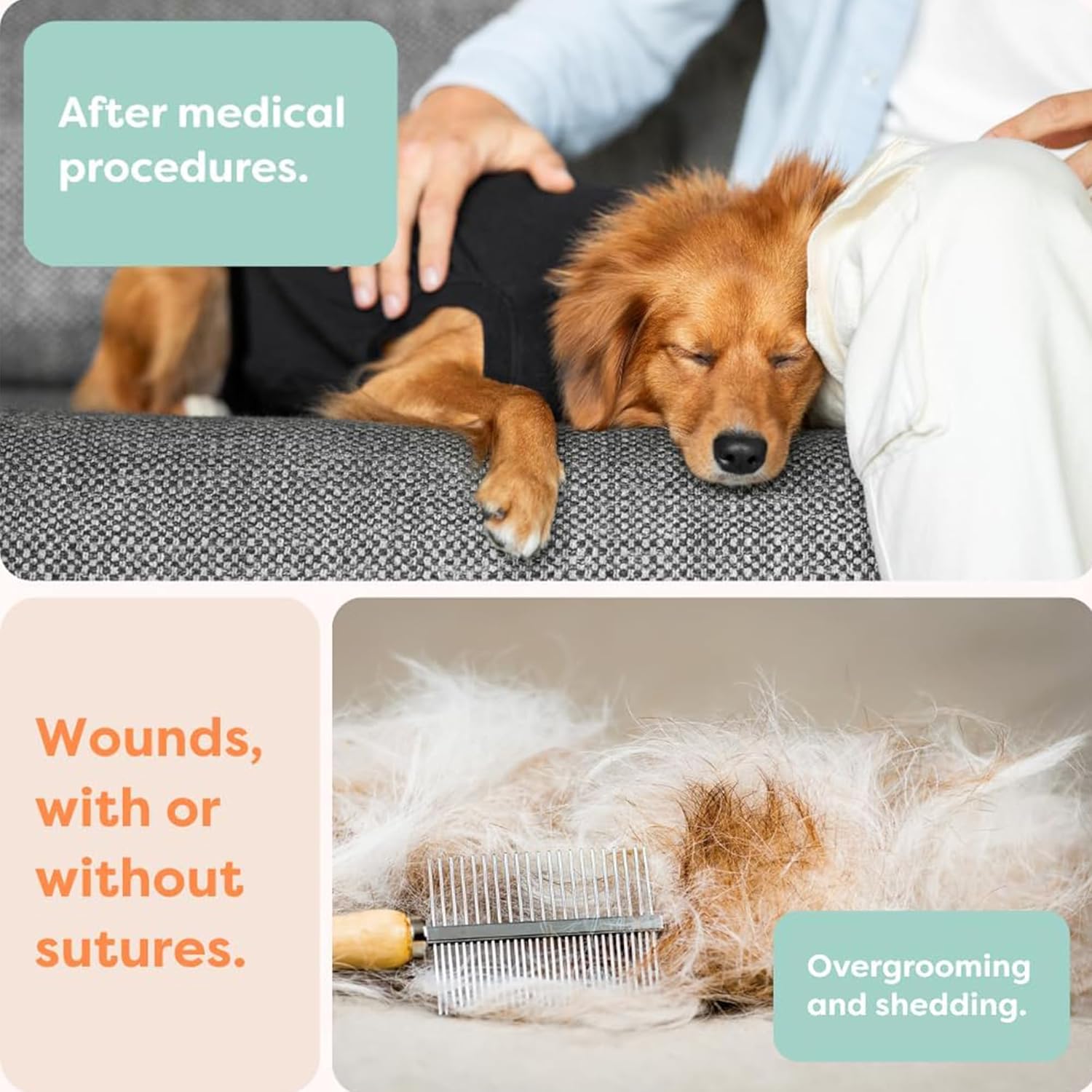 Suitical Recovery Suit for Dogs | Spay and Neutering Dog Surgery Recovery Suit for Male or Female | Soft Fabric for Skin Conditions | 3XS | Neck to Tail 8.7”- 13.8” | Pink...