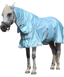 Summer Horse Fly Sheet with Detachable Neck & Belly Wrap, Breathable Fine Mesh Sweet Itch Protection for Stable & Pasture Turnout, Biting Defense & All-Day Comfort Shield...