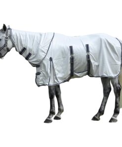 Summer Horse Fly Sheet with Detachable Neck & Belly Wrap, Breathable Fine Mesh Sweet Itch Protection for Stable & Pasture Turnout, Biting Defense & All-Day Comfort Shield...