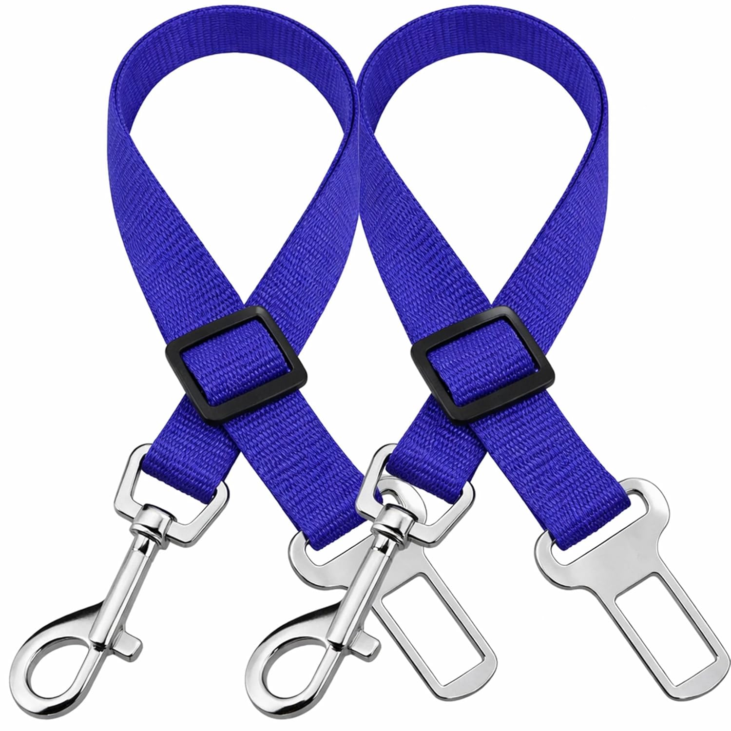 SunGrow Dog Seat Belt for Car, Adjustable Nylon Pet Seatbelt, Supports All Cars, Dog Car Leash Seat Belt, Seatbelt for Dogs, Cats & Ferrets Travel Harness
