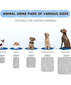 Sunheir Washable Pee Pads for Dogs , Thick Heavy Absorbency Reusable, Prevent Leakage, Waterproof , Non-Slip Pee Pads for Puppy Playpen, Crate, Whelping Box, Potty Training,...