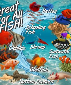 Super Cichlids Freeze Dried Blackworms with Color Boost - Great for Tropical & Marine Aquariums - High Protein, No Preservatives - Live Blackworms Replacement (15 Grams)