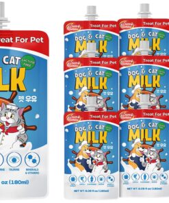 SuperPaw Pet Milk – Lactose-Free Dog & Cat Milk for All Breeds and Ages, Easy to Digest, Liquid Formula for Sensitive Stomachs, Nutrient-Rich – 10 Pack (60.87oz)