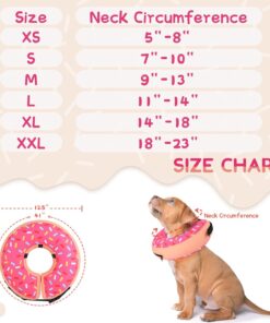 Supet Inflatable Dog Cone Collar Alternative After Surgery, Doggie Neck Donut Collar Recovery ECollar, Soft Dog Cone for Small Medium Large Dogs