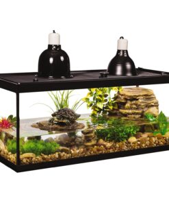 Tetra Aquatic Turtle Deluxe Kit 20 Gallons, aquarium With Filter And Heating Lamps, 30 IN (NV33230)