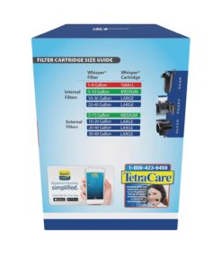 Tetra Whisper Bio-Bag Large Filter Cartridges for Aquariums, 12 Count, Unassembled, Fits Tetra Whisper Fish Tank Filters 10-30 Gal, 20-40 Gal, PF-20, 30, 40, 60, IQ 20, 30, 45, 60