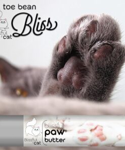 The Blissful Cat Paw Butter, Moisturizer for Dry Paw Pads, Softens and Protects Rough Feet, Versatile, Lick-Safe Balm, 0.15 oz.