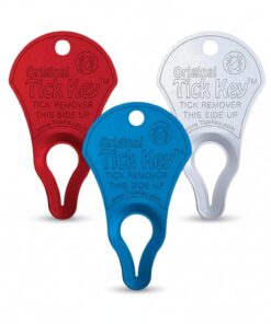 The Original Tick Key -Tick Detaching Device - Portable, Safe and Highly Effective Tick Detaching Tool - 3 Pack (Earth)