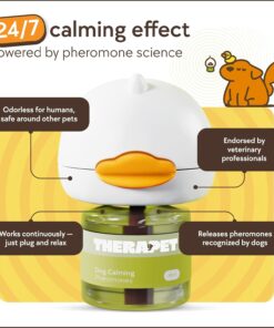 TheraPet MD 60-Day Dog Calming Diffuser Kit - Dog Pheromone Diffuser for Stress, Destructive Behavior, Pee Accidents, Separation Anxiety, Barking, Aggression & Chewing - 60-Day...