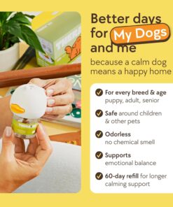 TheraPet MD 60-Day Dog Calming Diffuser Kit - Dog Pheromone Diffuser for Stress, Destructive Behavior, Pee Accidents, Separation Anxiety, Barking, Aggression & Chewing - 60-Day...
