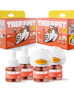 TherapetMD 60-Day Cat Calming Diffuser - Cat Pheromone Diffuser for Stress, Pee Spraying, Cat Fighting, Aggression, Excessive Meowing & Scratching - 60-Day Refill Included -...