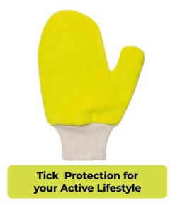 TiCK MiTT Yellow Tick Removal Glove for Humans & Pets - Safely Remove Ticks Effortlessly, Chemical-Free, Durable, Portable Tick Management Tool for Outdoor Adventures & Everyday...