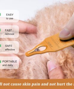 Tick Remover Tool Portable with Tick Removal Tweezers Suitable for Pet and Humans, Safe and Reliable, Quick Highly Effective, Pain-Free, Essential Tick Remover Key Tools for...