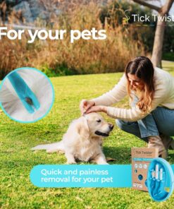 Tick Twister Tick Remover for Dogs and Human - Made in France - Tick Puller for Humans and Dogs - 3 Different Sizes - Dog Tick Removal Tool - Also for All Other Pets - Tick...