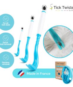 Tick Twister Tick Remover for Dogs and Human - Made in France - Tick Puller for Humans and Dogs - 3 Different Sizes - Dog Tick Removal Tool - Also for All Other Pets - Tick...